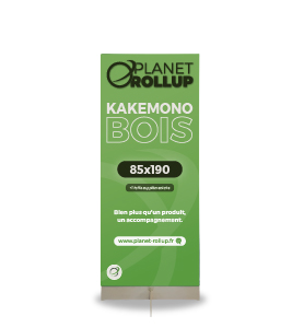 Exemple d'un Kakemono en bois de largeur 85 cm et de hauteur 190 cm