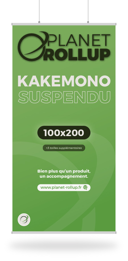 Kakemono suspendu 100x200