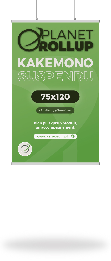 Kakemono suspendu 75x120